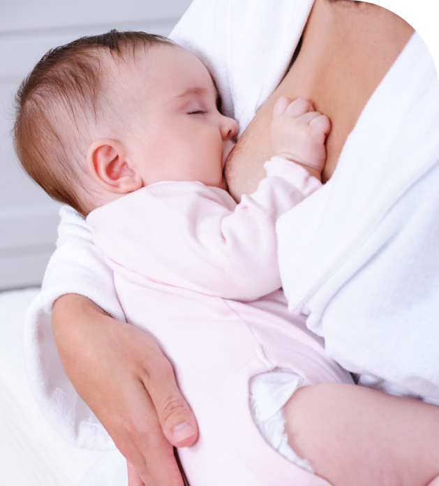 Newborn Baby Sucking Mother S Milk